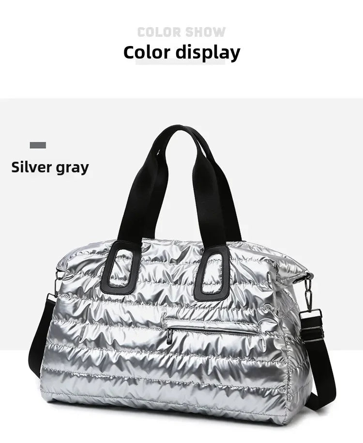 Women’s Travel & Gym Bag – Waterproof Fitness Handbag with Dry/Wet Separation, Perfect for Swimming, Yoga & Sports, Easy Single-Shoulder Carry
