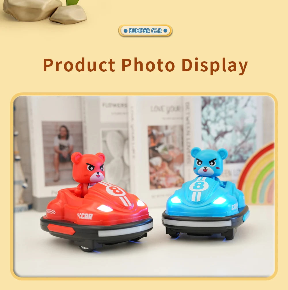 Bumper Battle RC Car with LED – 2.4G Remote Control Racing Car with Music