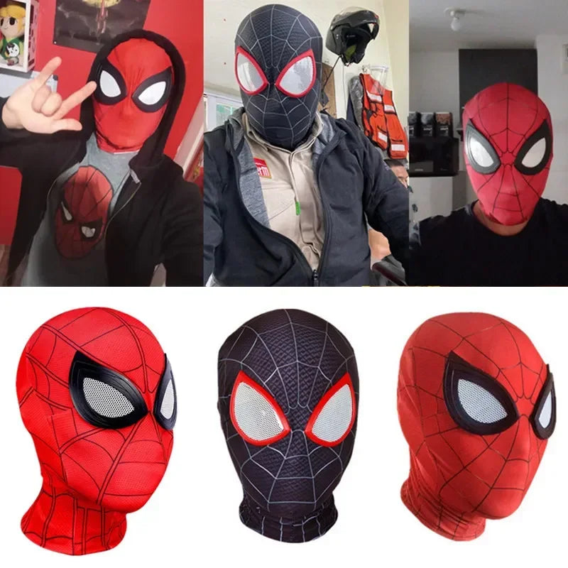 Superhero Spider Mask with Eye Lenses – Kids Roleplay Costume Accessory for Halloween, Cosplay, School Party, Holiday & Birthday Gift