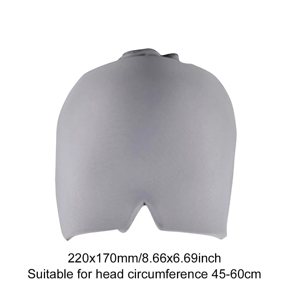 Migraine Relief Cap – Gel Ice Head Wrap with Cold Compress Therapy & Eye Mask