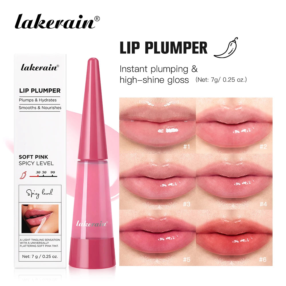 Hydrating Lip Plumper Gloss – Moisturizing Serum for Fuller, Smoother Looking Lips