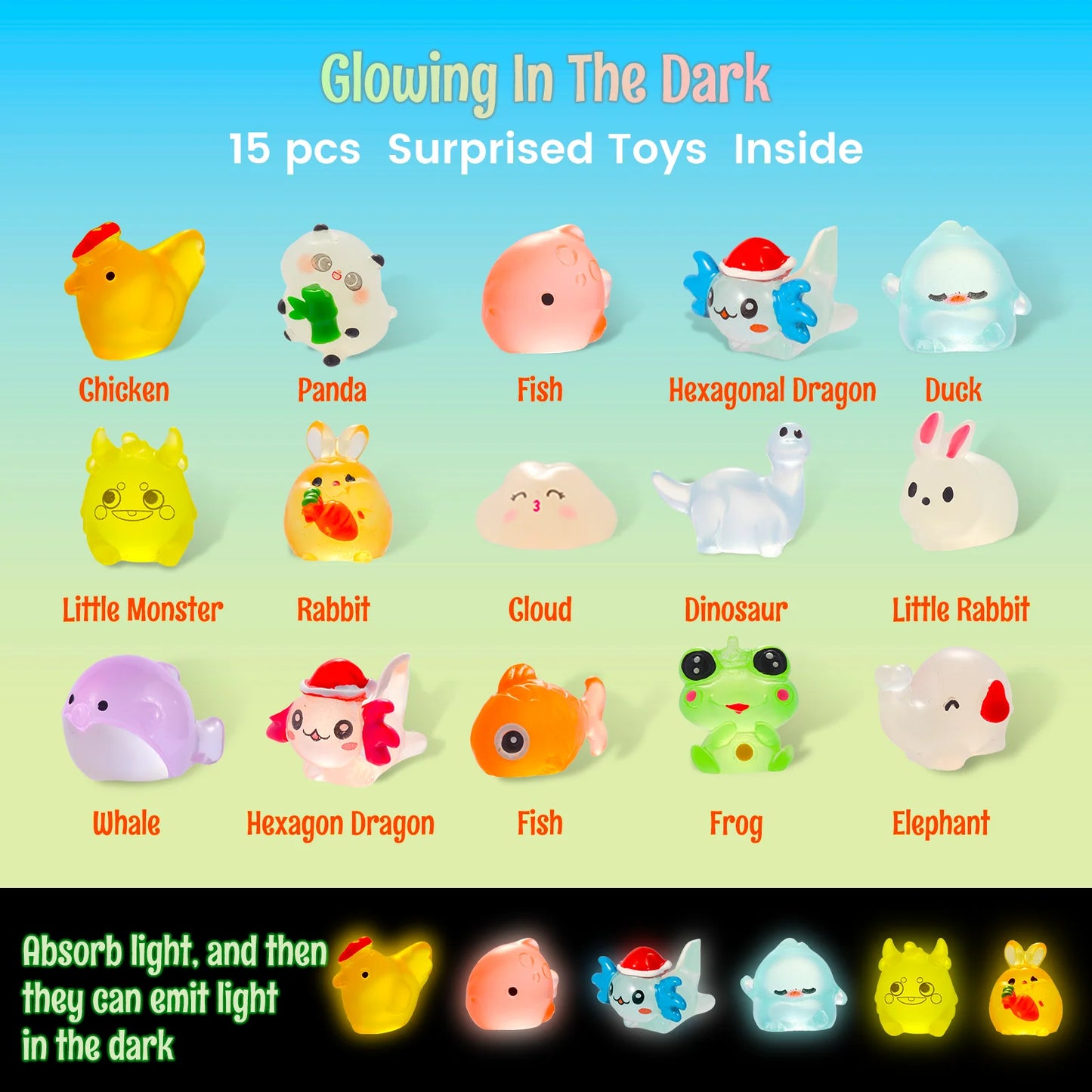 Kids Bath Bombs with Toys Inside – 15-Pack Bath Bomb Gift Set with Glow-in-the-Dark Surprise Toys | Fizzing Bath Bombs for Boys & Girls | Birthday Gift for Kids