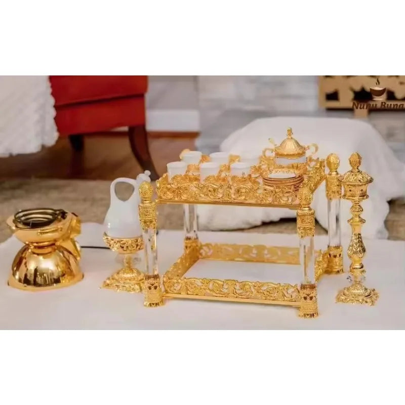 Modern Rekebot 4-Piece Coffee & Tea Table Set – Sleek New Design, Perfect for Any Space