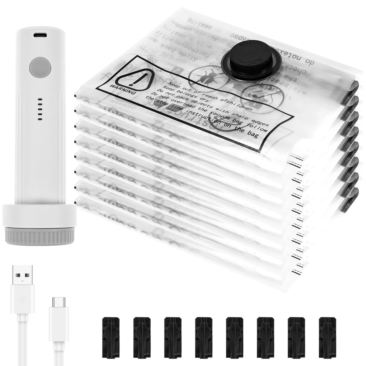 Vacuum Storage Bag Set with USB Electric Pump