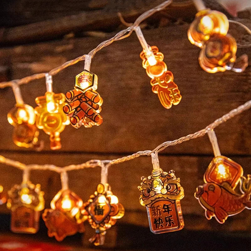 1Pc 1.6M 10-LED Decorative String Lights – Hanging Ornament Lights for Home, Bedroom, Living Room & Party Decor