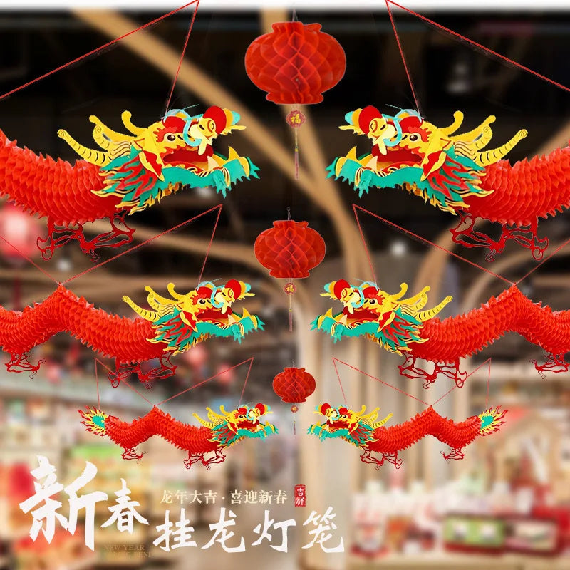 Chinese Lunar New Year Chinese Zodiac Year Of The Dragon New Chinese New Year Dragon Lantern Hanging Decorative Decorations