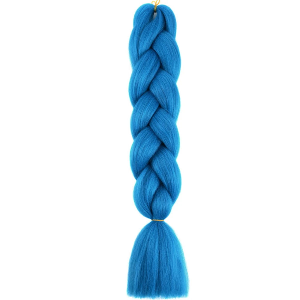 GlowStrands 24” Jumbo Braids for Kids & Adults – Ombre Kanekalon Hair Extensions, Easy Styling & Natural Feel