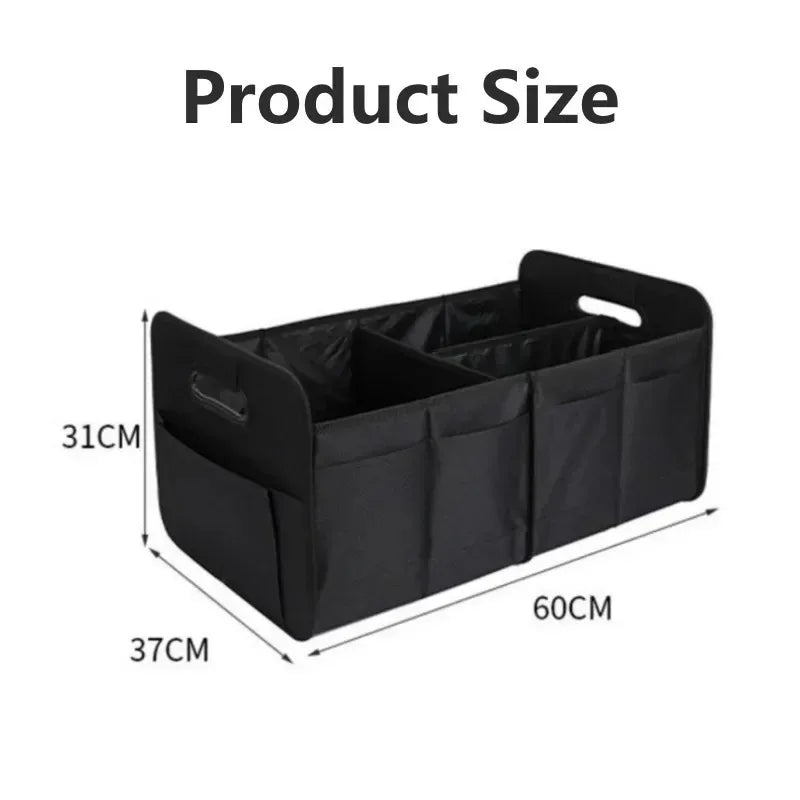Car Trunk Storage Box, Foldable Oxford Cloth Organizer, Large Capacity
