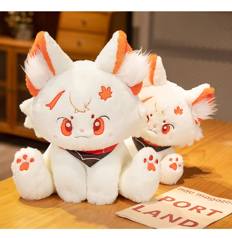 Adorable 42CM Genshin-Inspired Cat Plush – Kazuha, Scaramouche & Xiao | Soft Anime Pillow Toy for Fans & Gift Giving