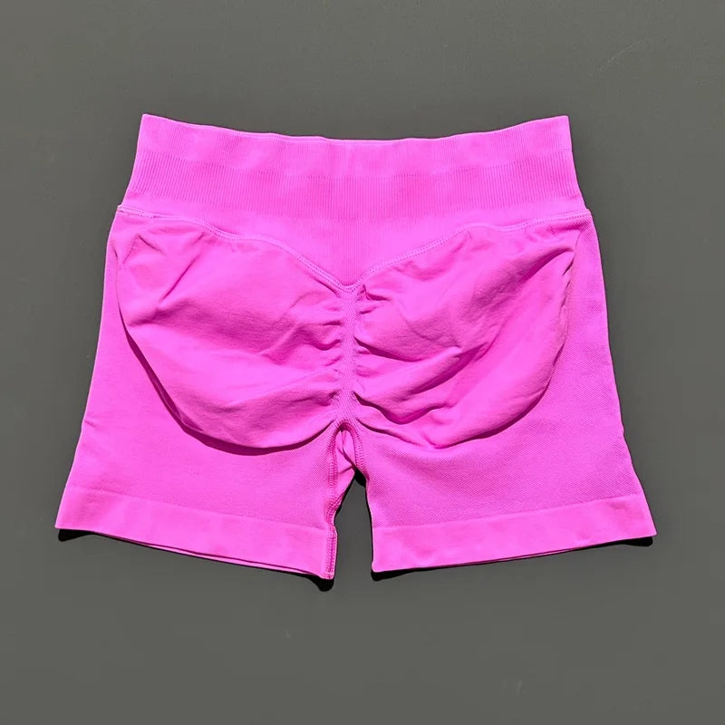 Women’s Seamless Biker Shorts – 4.5″ Low-Waist Fitness & Workout Shorts