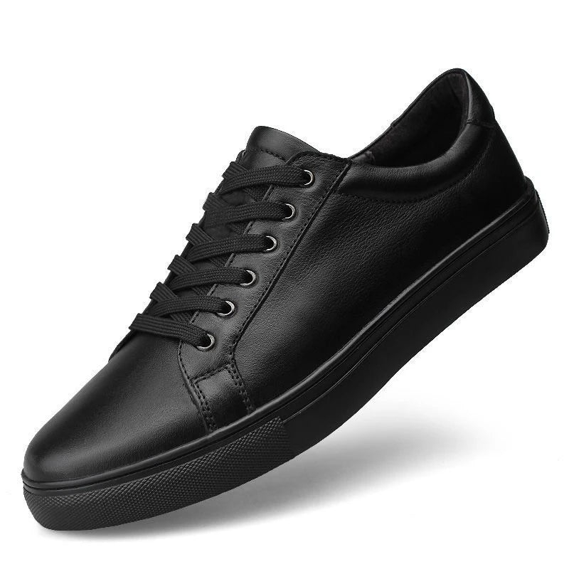 Men’s Black Casual Sneakers – Soft Comfortable Street Style Shoes