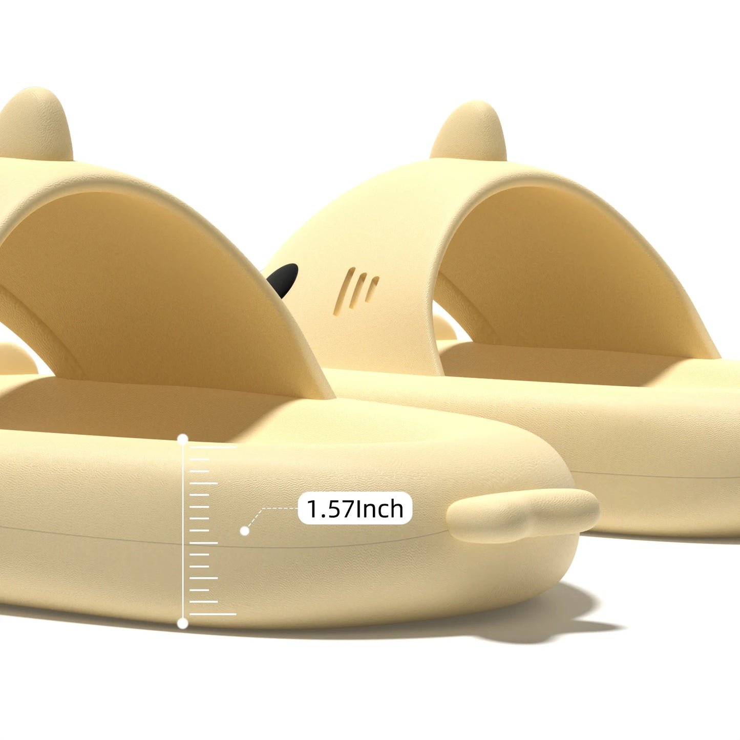 Shark Slippers – Soft Cloud Slides for Women & Men | Indoor/Outdoor EVA Mules | Beach & Bathroom Sandals