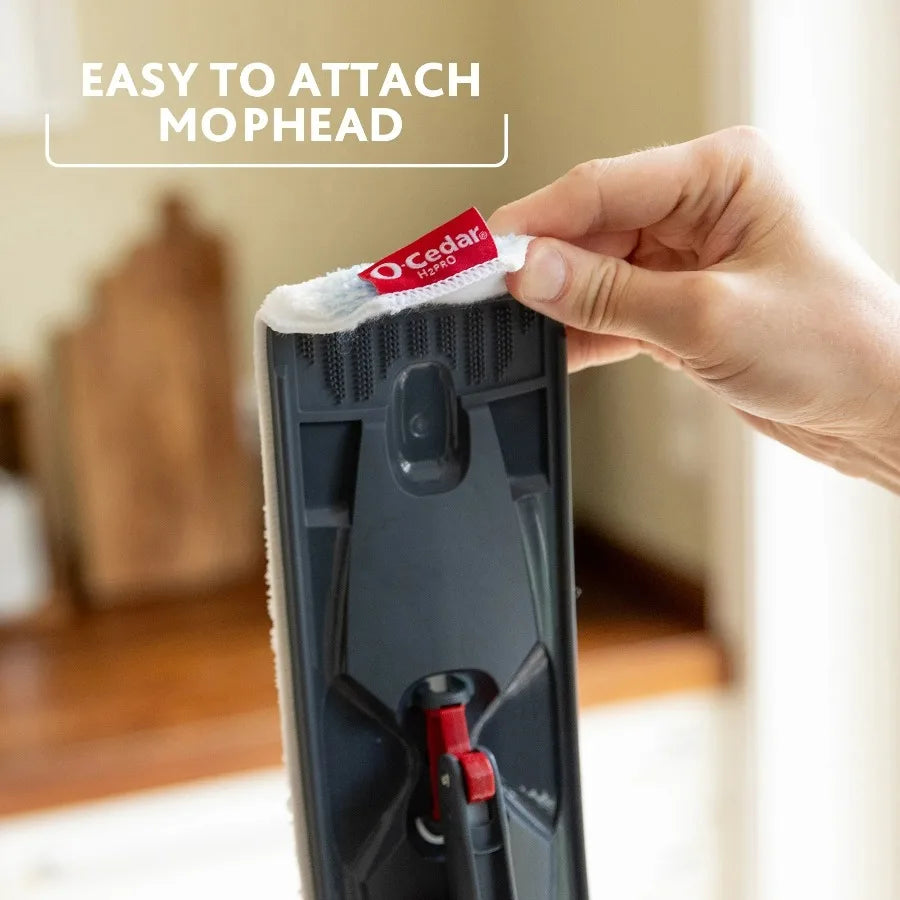O-Cedar H2pro Flat Mop System – Dual-Tank Design Separates Clean & Dirty Water, Compact Cleaning Mop
