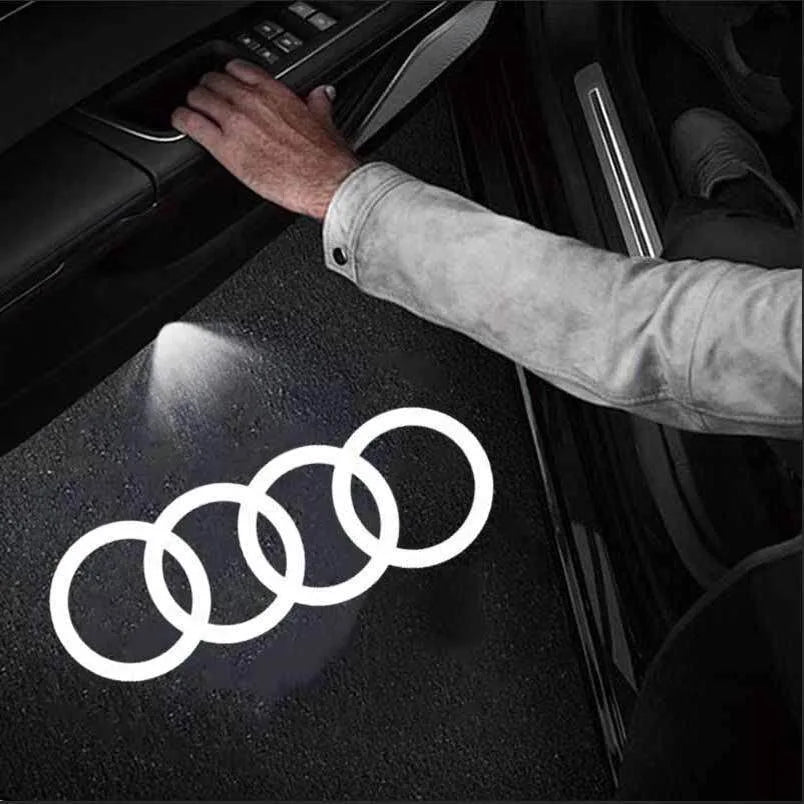 2/4Pcs HD LED Car Door Welcome Logo Projector Lights for Audi A3 A4 A5 A6 A7 Q2 Q3 Q5L Q7 S4 S5 S6 S7 TT S Line Accessories