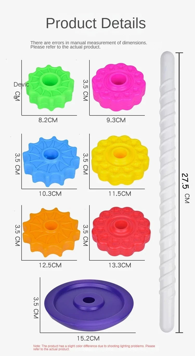 Rainbow Spinning Stacking Tower
