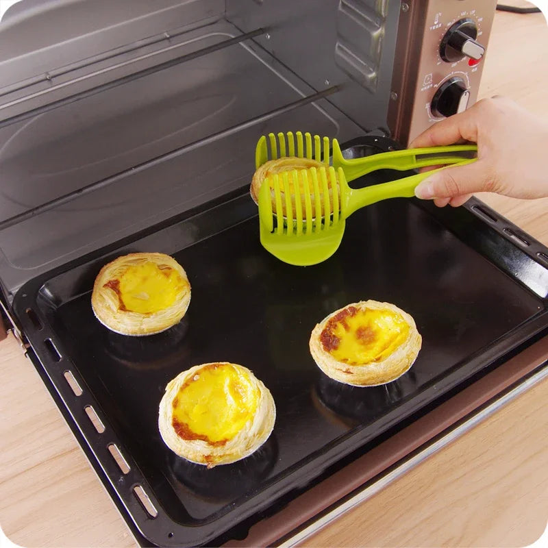 Galavilly Handheld Tomato and Lemon Slicing Guide, Fruit and Vegetable Holding Clip for Kitchen Food Prep
