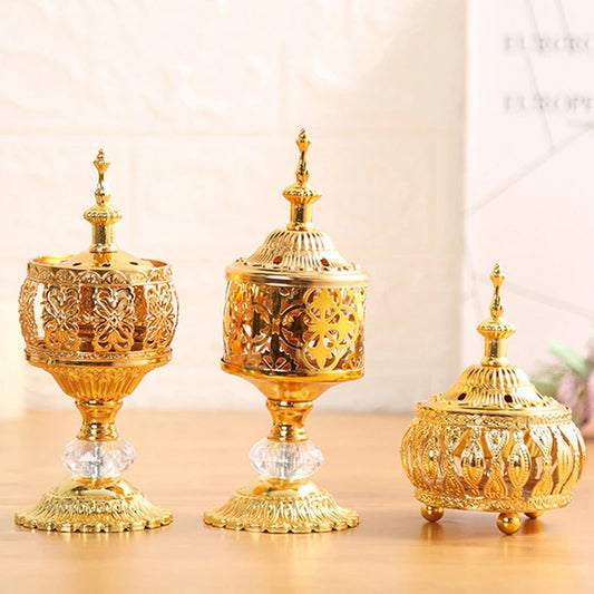 1Pcs Delicate Middle East European Lace Incense Burner Bakhoor Burners Incense