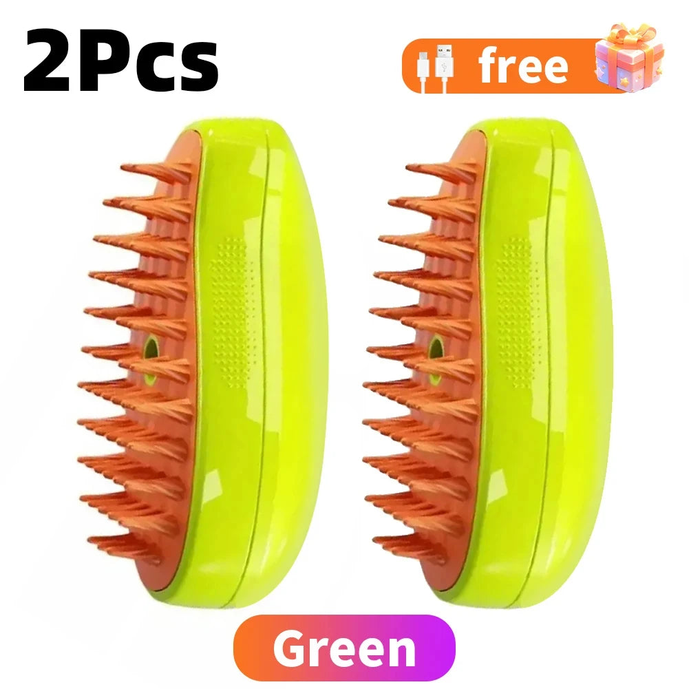 3-in-1 Pet Grooming Brush for Cats and Dogs – Spray Grooming & Massage Comb