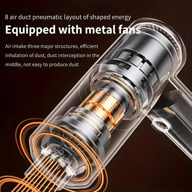 Cordless Handheld Car Vacuum Cleaner – Wet & Dry Portable Vacuum with Powerful Suction
