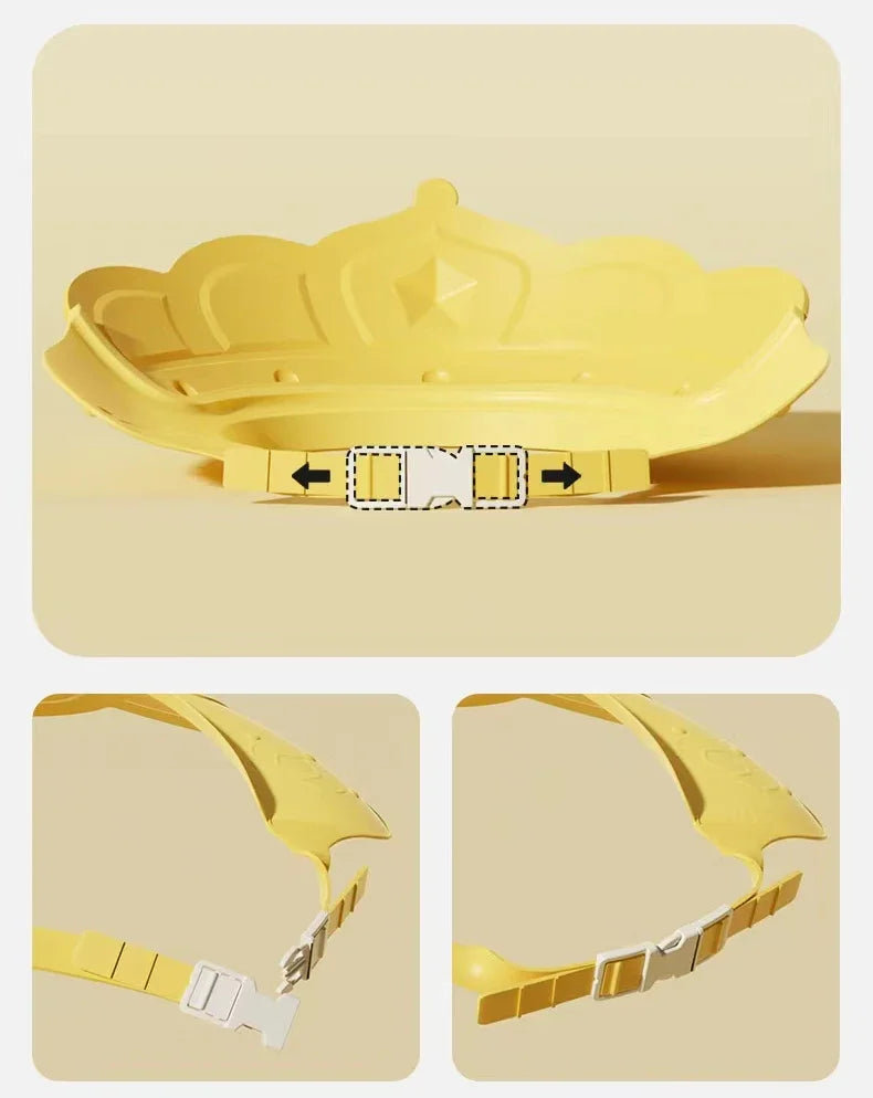 Baby Bath Cap – Infant Ear Protection, Adjustable Shampoo Shield, Hair Wash Hat for Kids & Toddlers