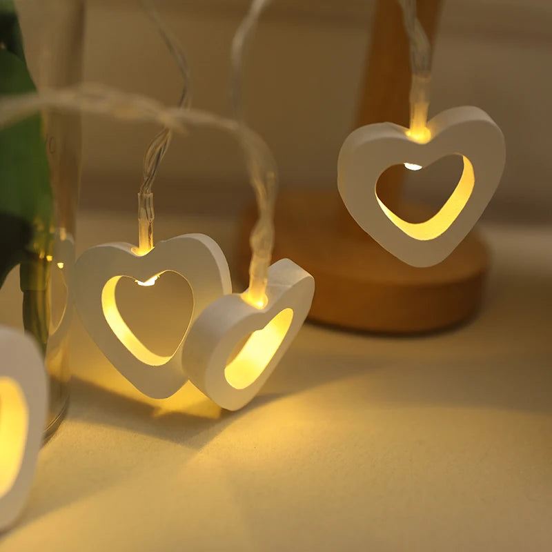 10 LED Heart String Lights – Decorative Garland for Valentine’s Day, Weddings, Birthdays, and Home