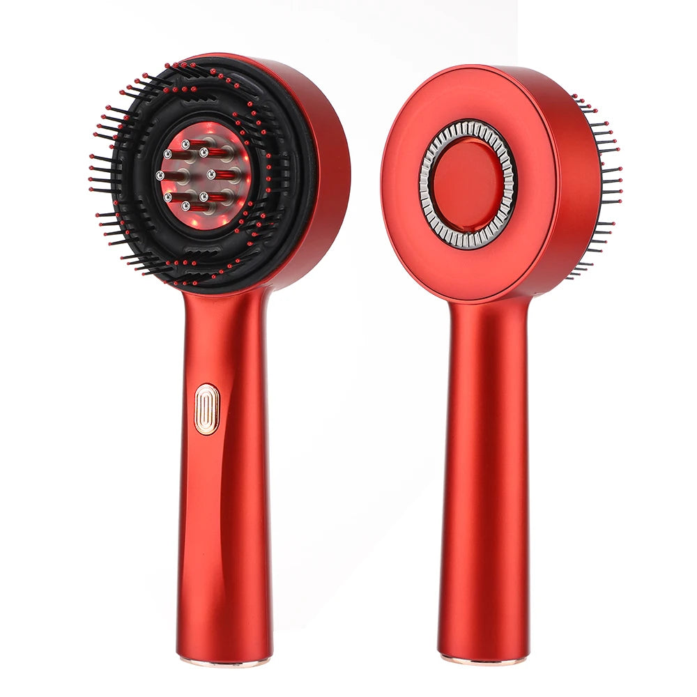 Electric Vibration Massage Comb Portable Scalp Massager with Oil Applicator, Hair Follicle Care Comb for Scalp Relaxation and Hair Care