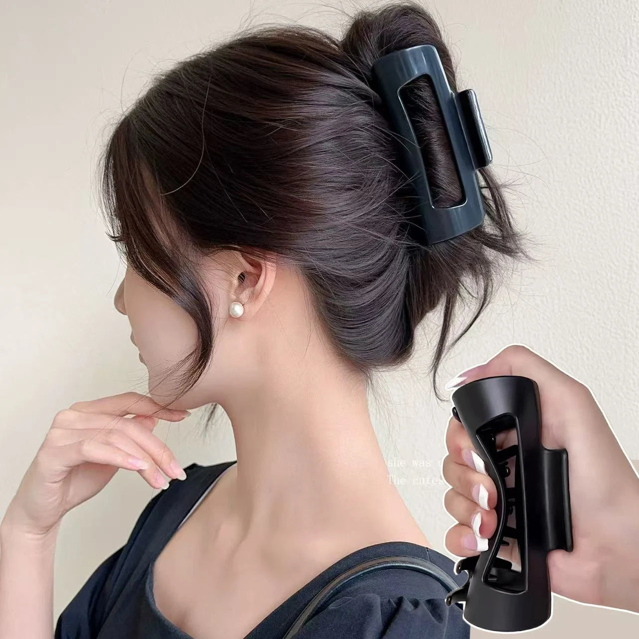 Soft Silicone Shark Hair Clip – Anti-Slip, Anti-Collision Back-of-Head Protection, Durable & Comfortable Women’s Hair Claw
