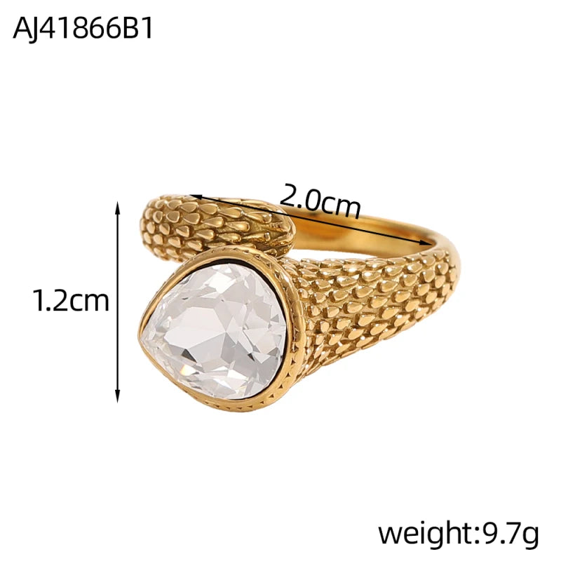 14K Gold-Plated Adjustable Ring