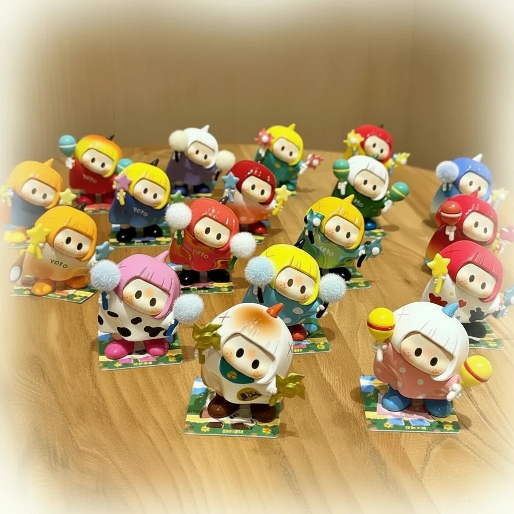 Original Yoyo Cute Tilting Head Series Blind Box Mystery Collectible Figurine – Decorative Display Toy & Gift