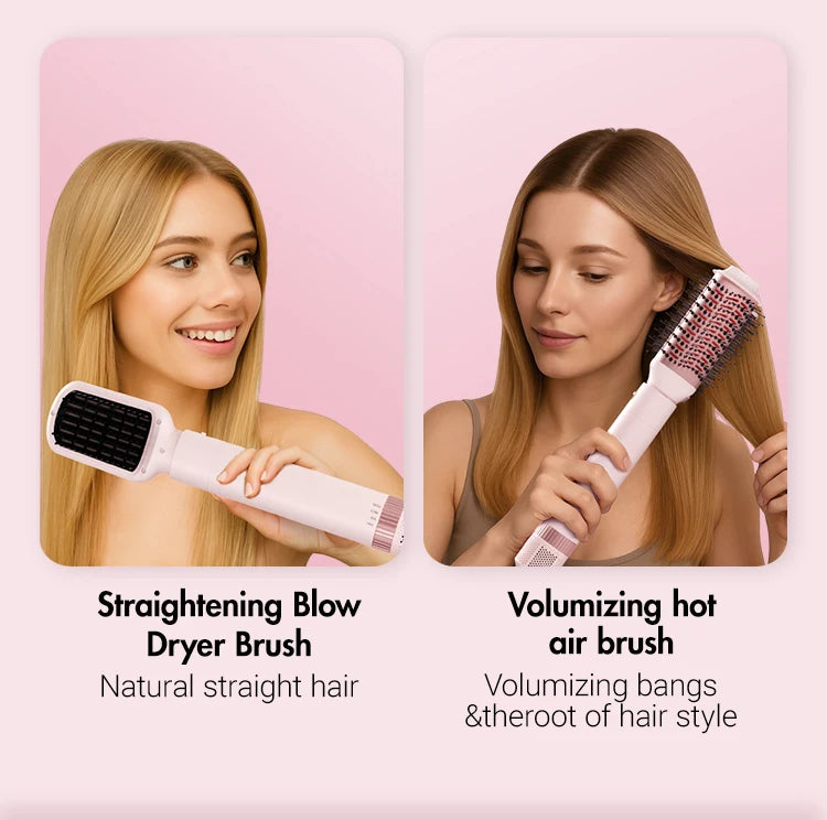 5-in-1 Detachable Hair Dryer Brush & Curling Iron Styling System