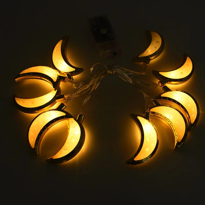 Ramadan & Eid LED Lantern String Lights – Decorative Hanging Lights for Home, Party & Festival Decor