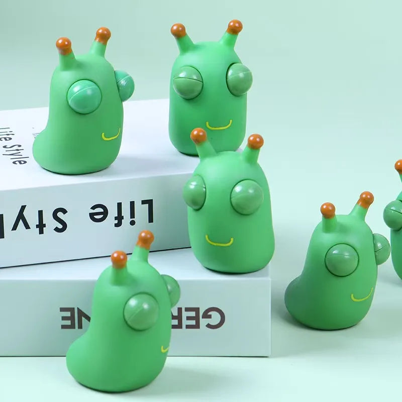 Green Worm Squeeze Fidget Toy
