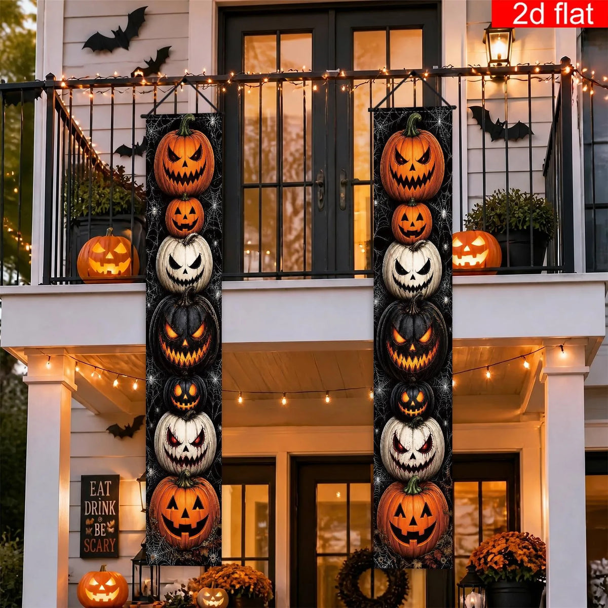 Halloween Pumpkin Porch Banner Set