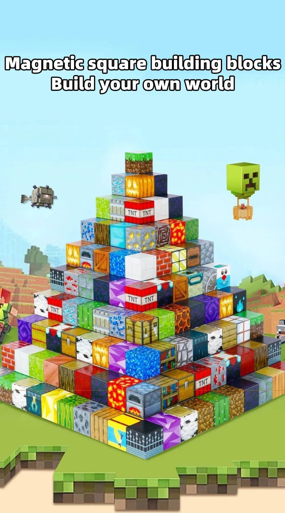 Magnetic Cube Building Blocks
