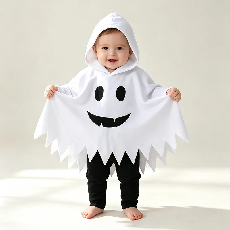 Halloween Ghost Hooded Costume Cape