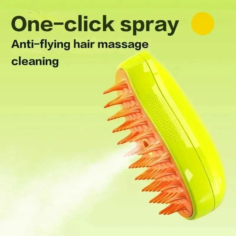 3-in-1 Pet Grooming Brush for Cats and Dogs – Spray Grooming & Massage Comb