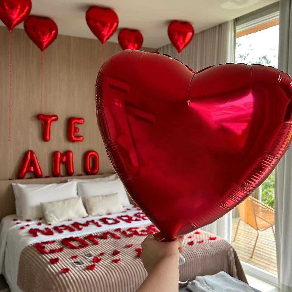 Spanish “Te Amo” I Love You Banner Balloon – Valentine’s Day, Wedding, Anniversary, Birthday, Father’s Day Decoration