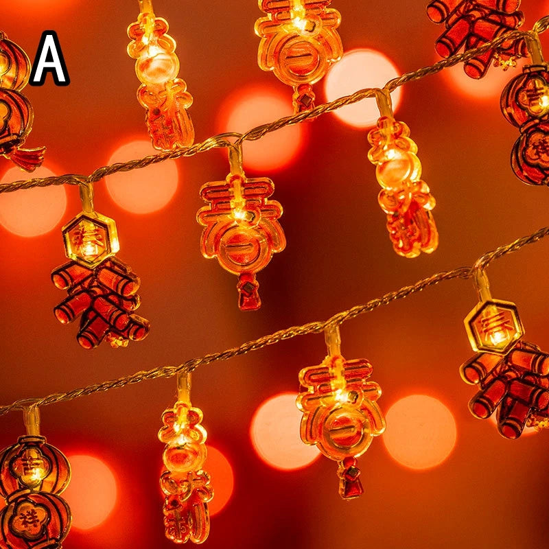 1Pc 1.6M 10-LED Decorative String Lights – Hanging Ornament Lights for Home, Bedroom, Living Room & Party Decor