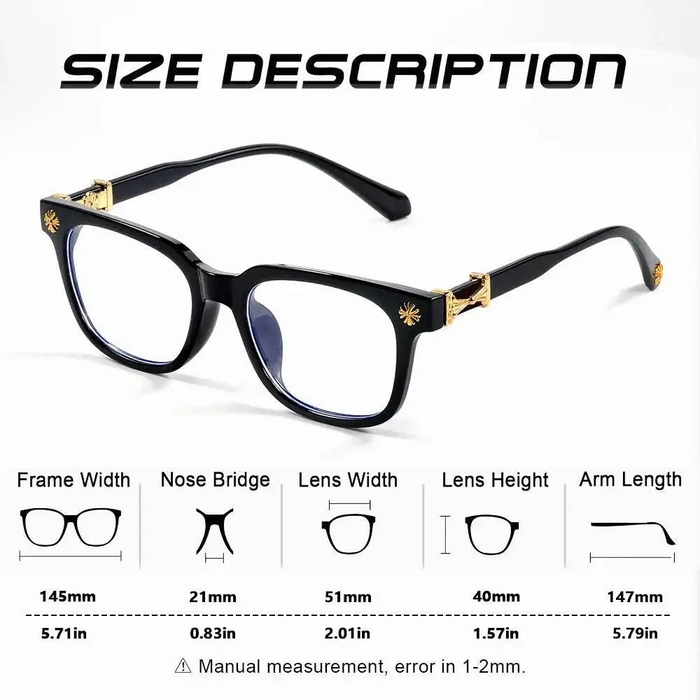 Classic Square Blue Light Blocking Eyeglasses
