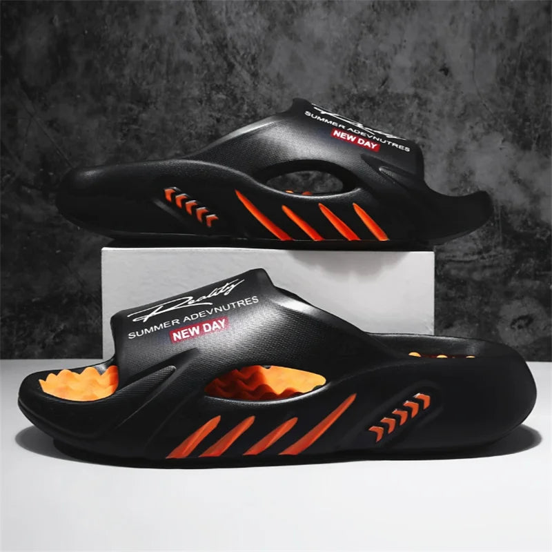 Men's EVA Non-Slip Slides — Lightweight Casual Sandals for Indoor & Outdoor