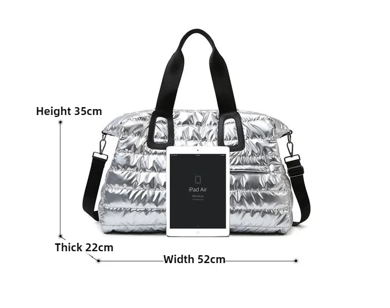 Women’s Travel & Gym Bag – Waterproof Fitness Handbag with Dry/Wet Separation, Perfect for Swimming, Yoga & Sports, Easy Single-Shoulder Carry