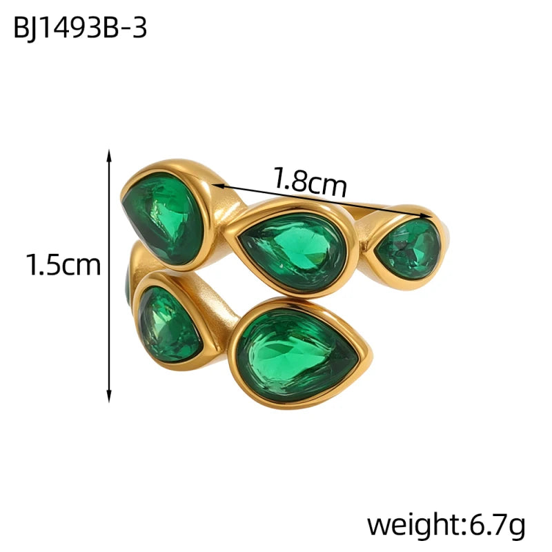 14K Gold-Plated Adjustable Ring