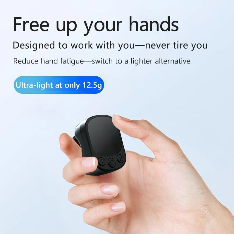 TikTok Mouse Ring Remote Control with Touchpad – Smart Screen Clicker Device, Continuous Auto Clicker, Scrolling Ring Remote Controller