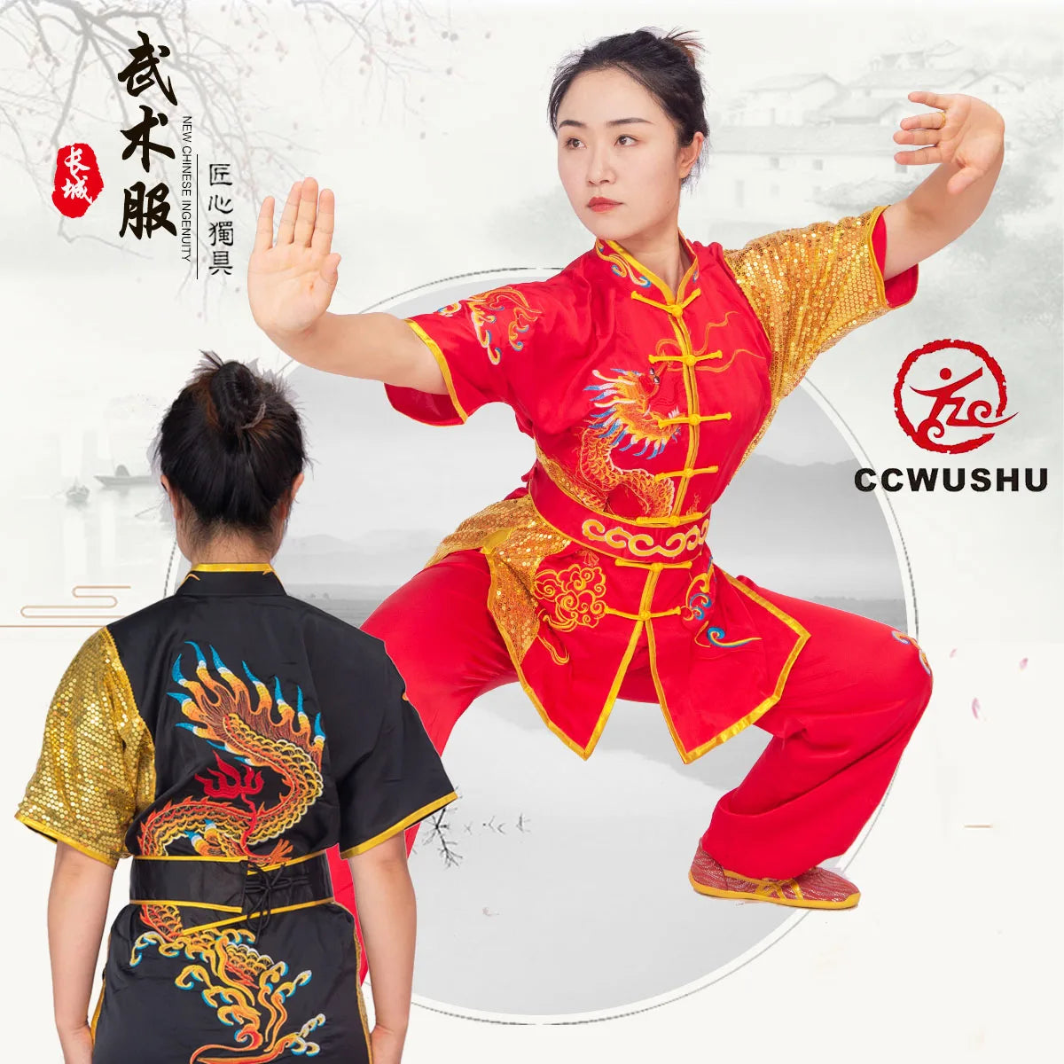 Traditional Chinese Martial Arts Uniform: Wushu Uniform Changquan Nanquan Clothes for Sports and Cultural Activities