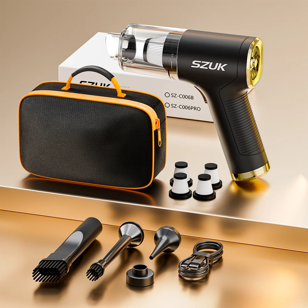 SZUK Cordless Handheld Car Vacuum Cleaner and Air Blower