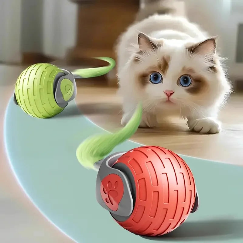 Smart Interactive Pet Toy Ball for Cats & Dogs, USB Rechargeable Automatic Rolling & Bouncing Ball