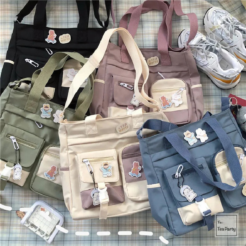 Waterproof Nylon Women's Shoulder Bag – Casual Crossbody Messenger Tote