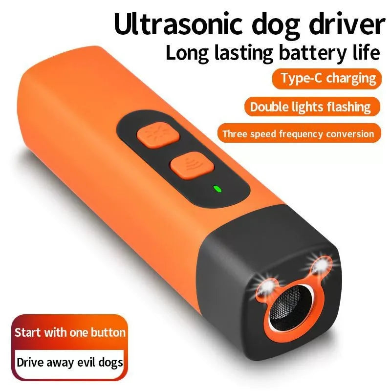 Ultrasonic Dog Bark Control Device – Rechargeable Anti-Barking Trainer