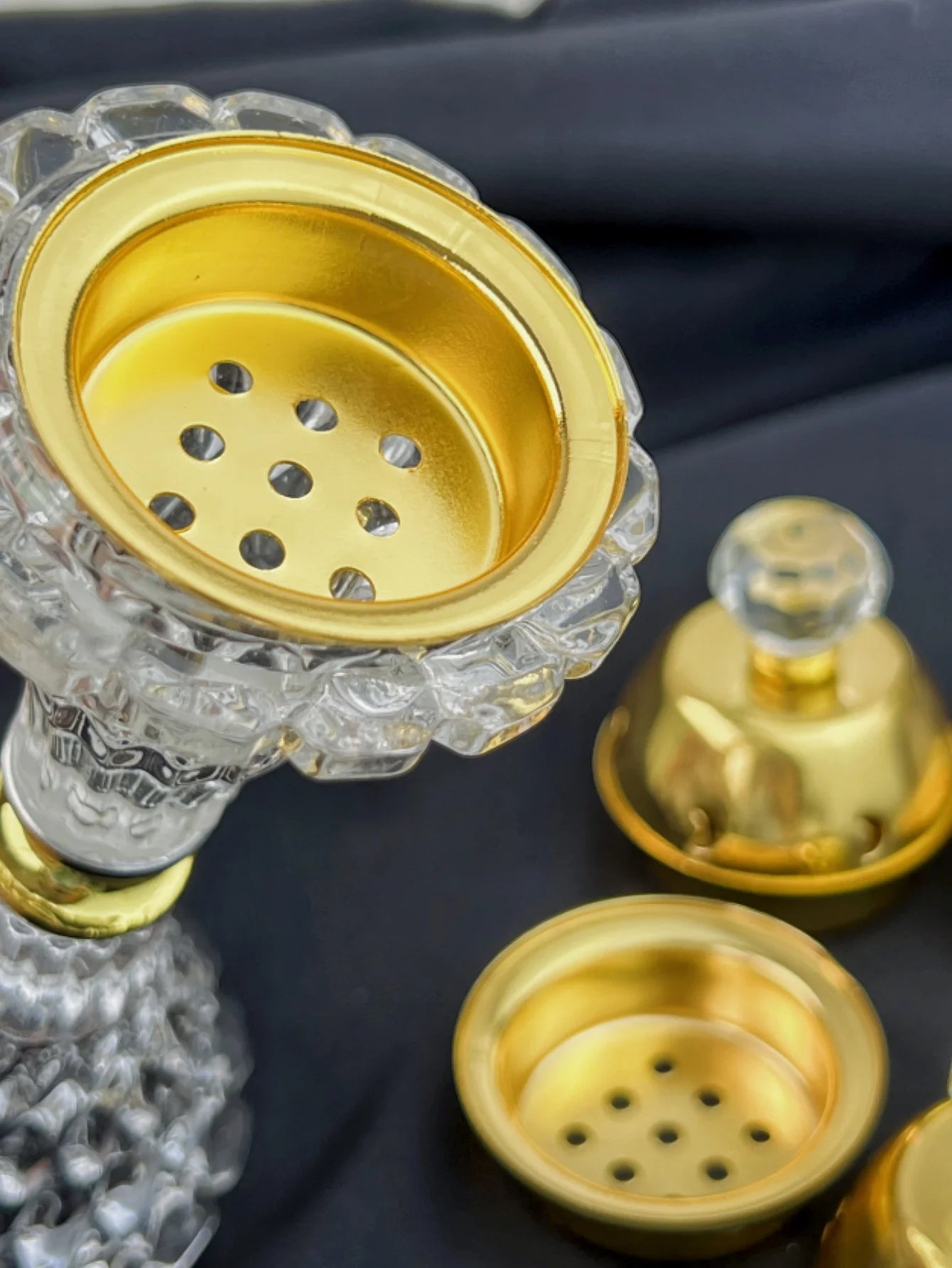 1set Crystal Incense Burner Bakhoor Burner Arabian Diffuser Frankincense Resin Burner Home Deco Aromatherapy Ornament for Yoga Meditatio