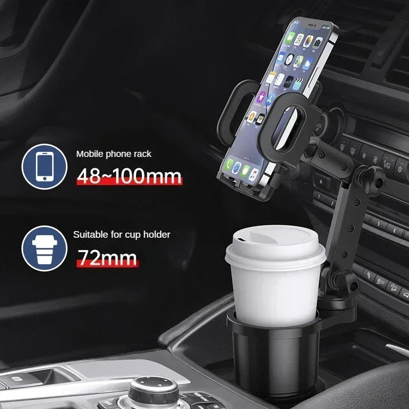360 Degree Car Cup Holder Phone Mount Expander